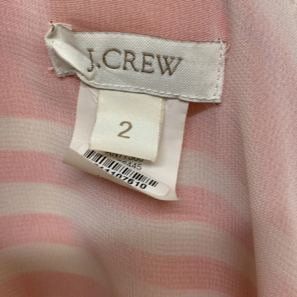 J. Crew Orange and White Stripe Mini Dress - 2